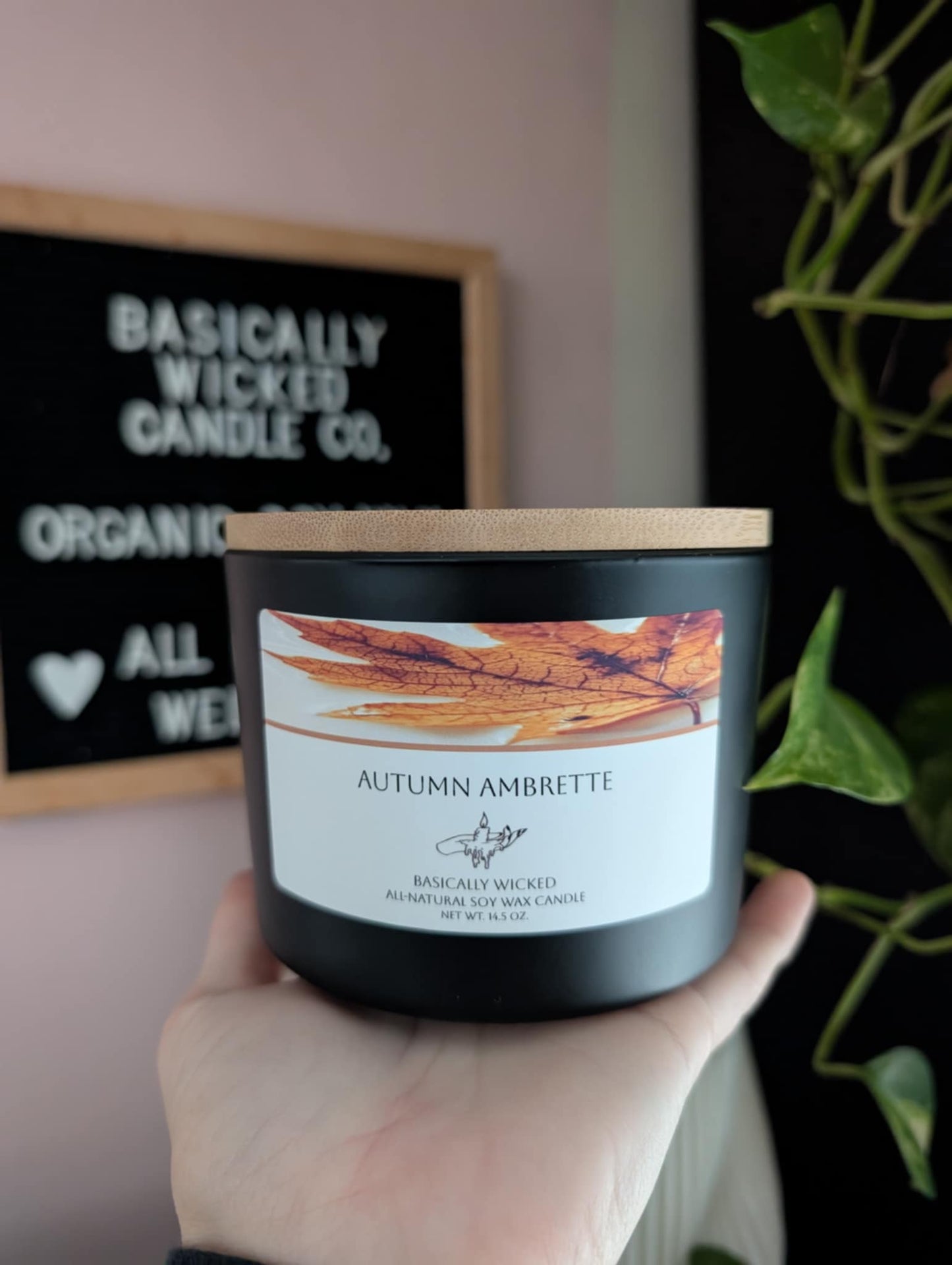 Matte Black 3-Wick Candles