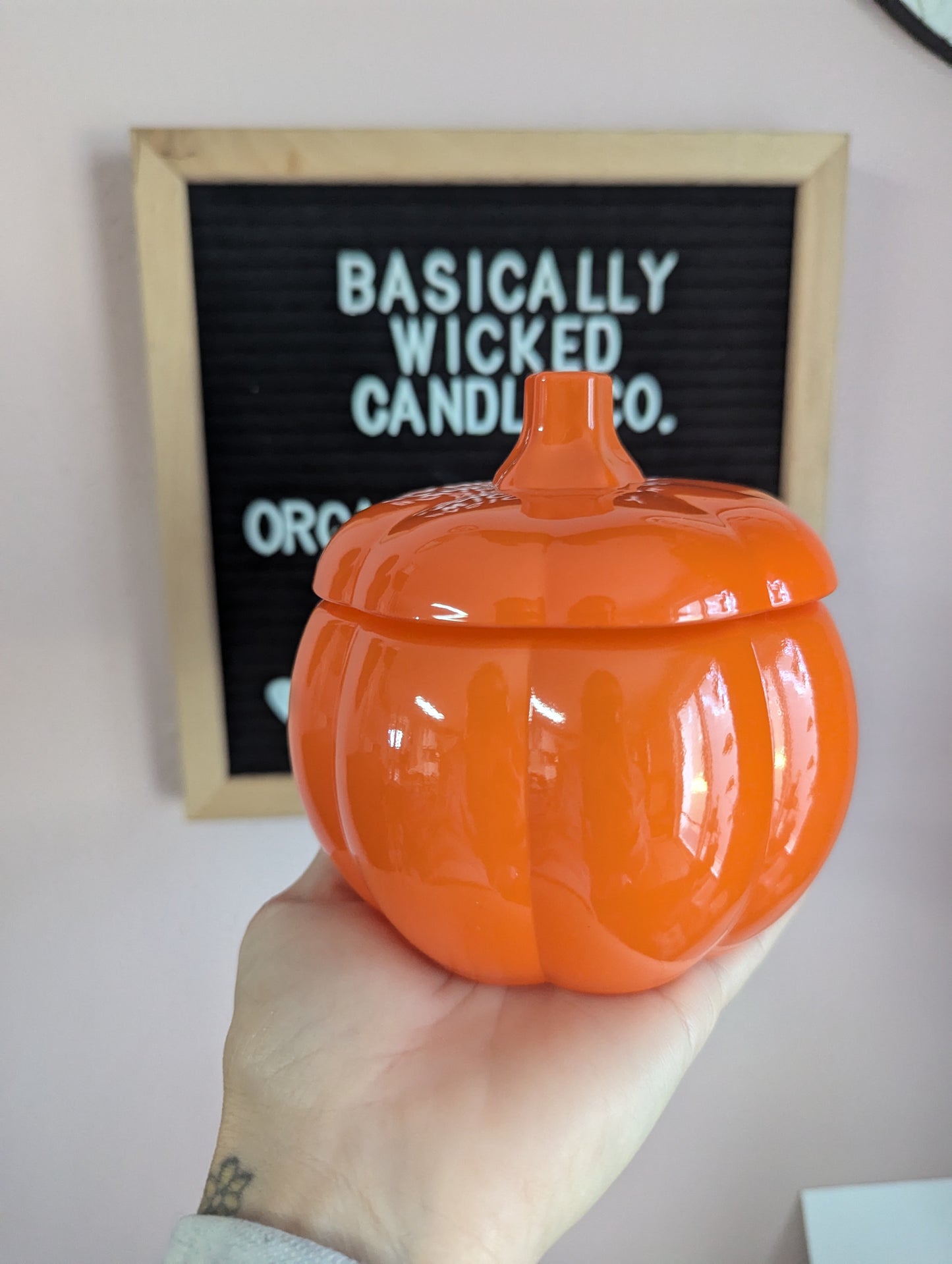 Glass Pumpkins Fall/Halloween