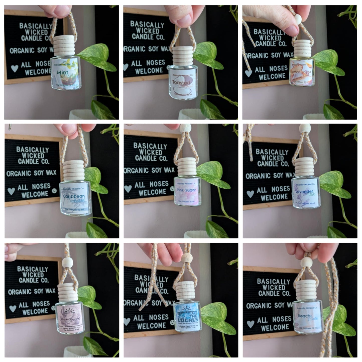Hanging Car Diffuser Cylinders