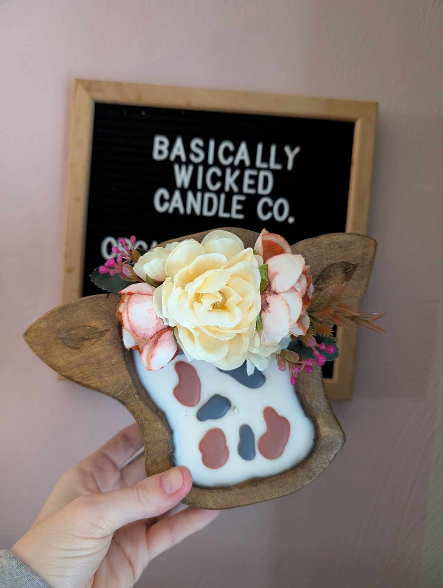 Cow Wooden Dough bowls