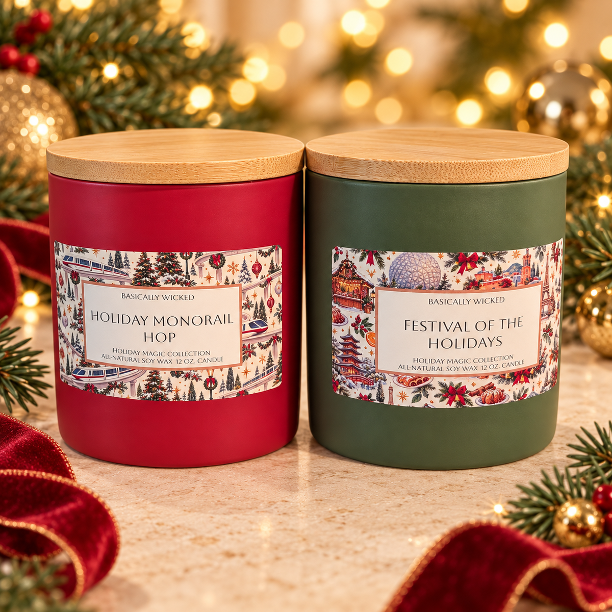Holiday Ceramic Candles