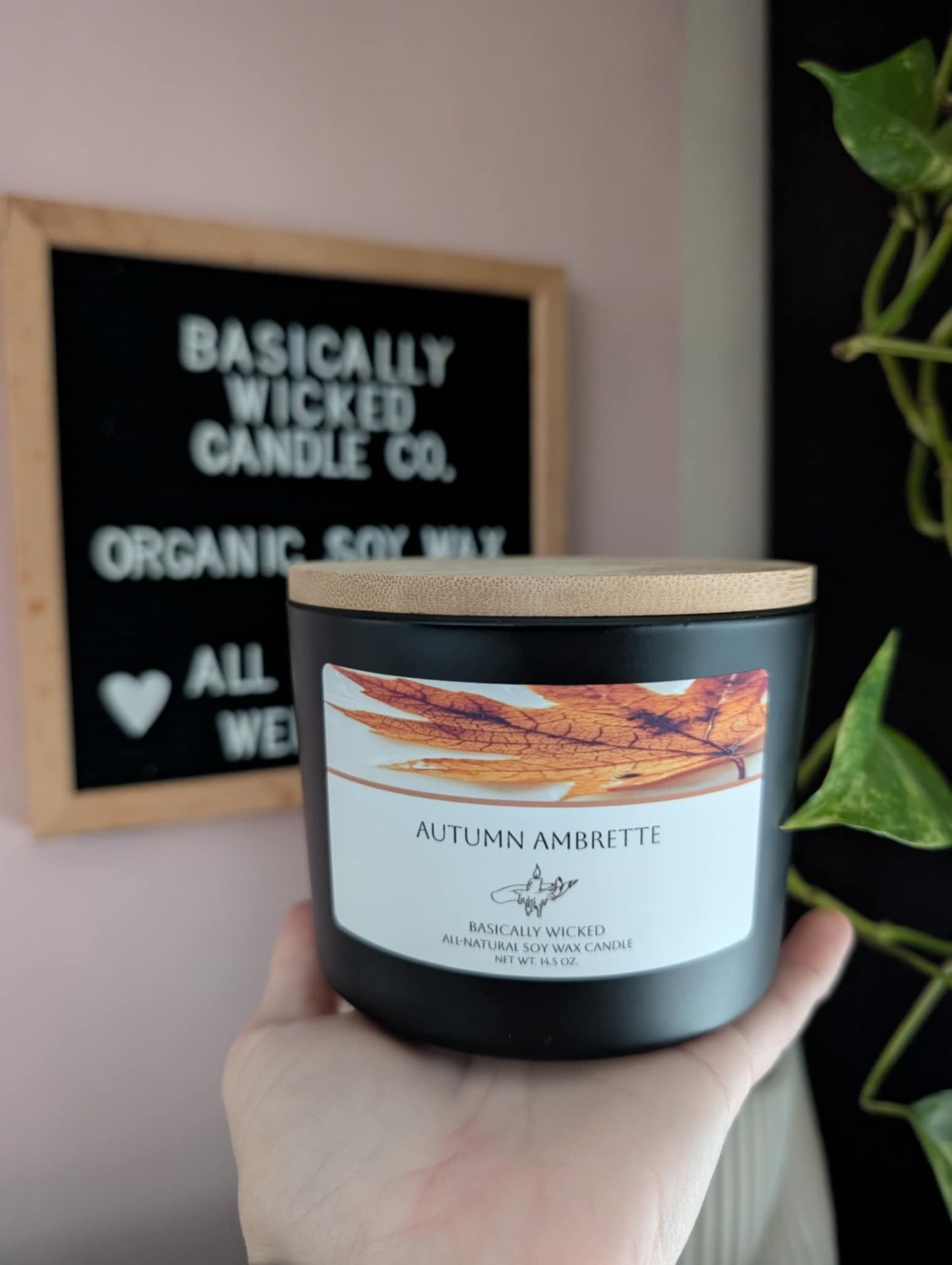 Matte Black 3-Wick Candles