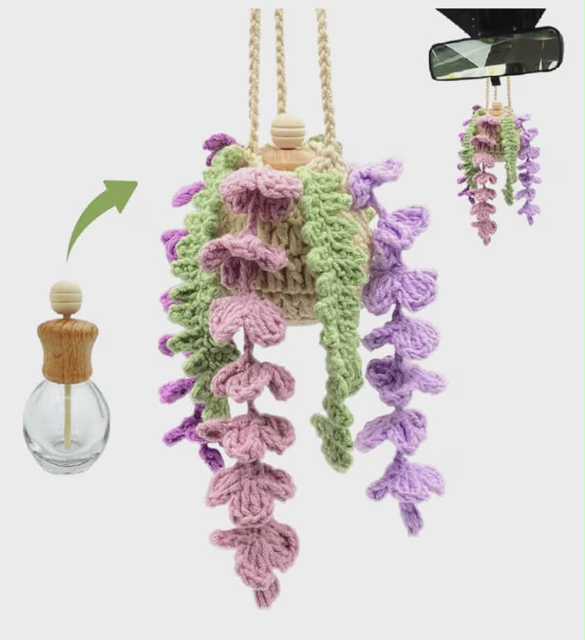 Crochet Car Diffuser | Hanging Car Freshener