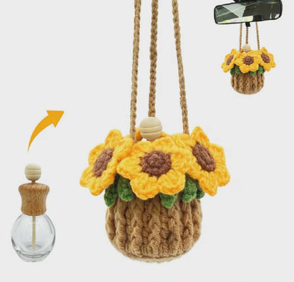 Crochet Car Diffuser | Hanging Car Freshener