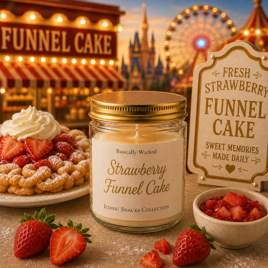 Strawberry Funnel Cake