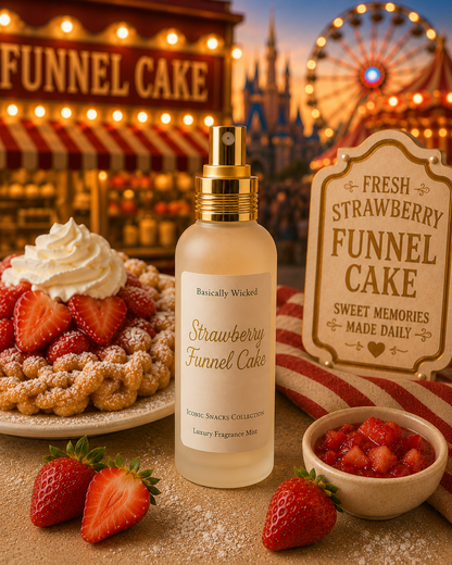 Strawberry Funnel Cake