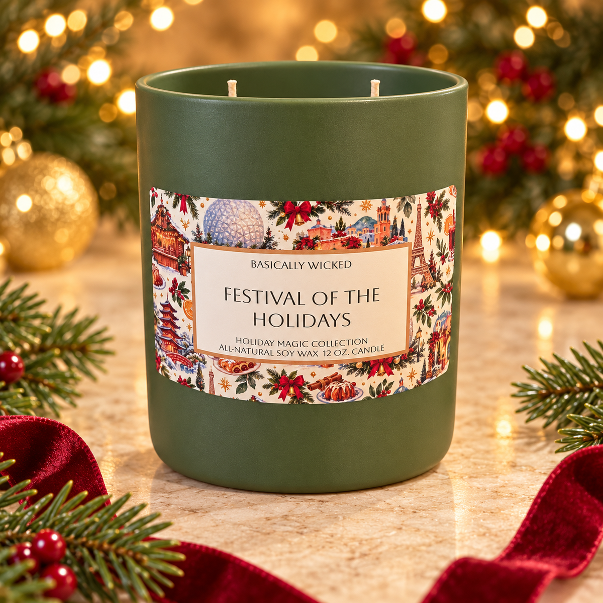 Holiday Ceramic Candles