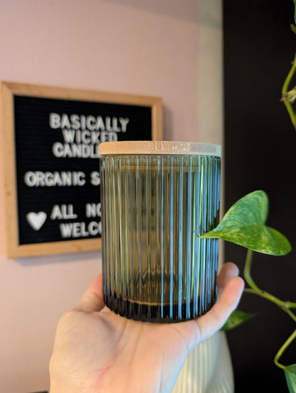 Textured Green Vessel