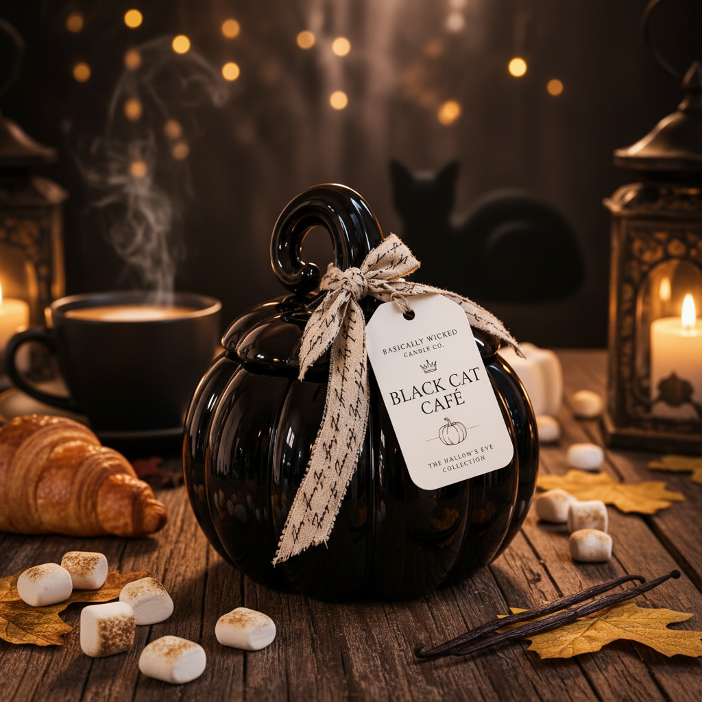 Black Cat Café Pumpkin