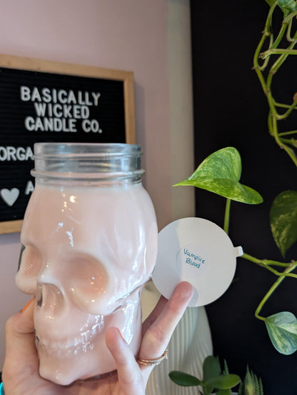 Skull Jar Candle