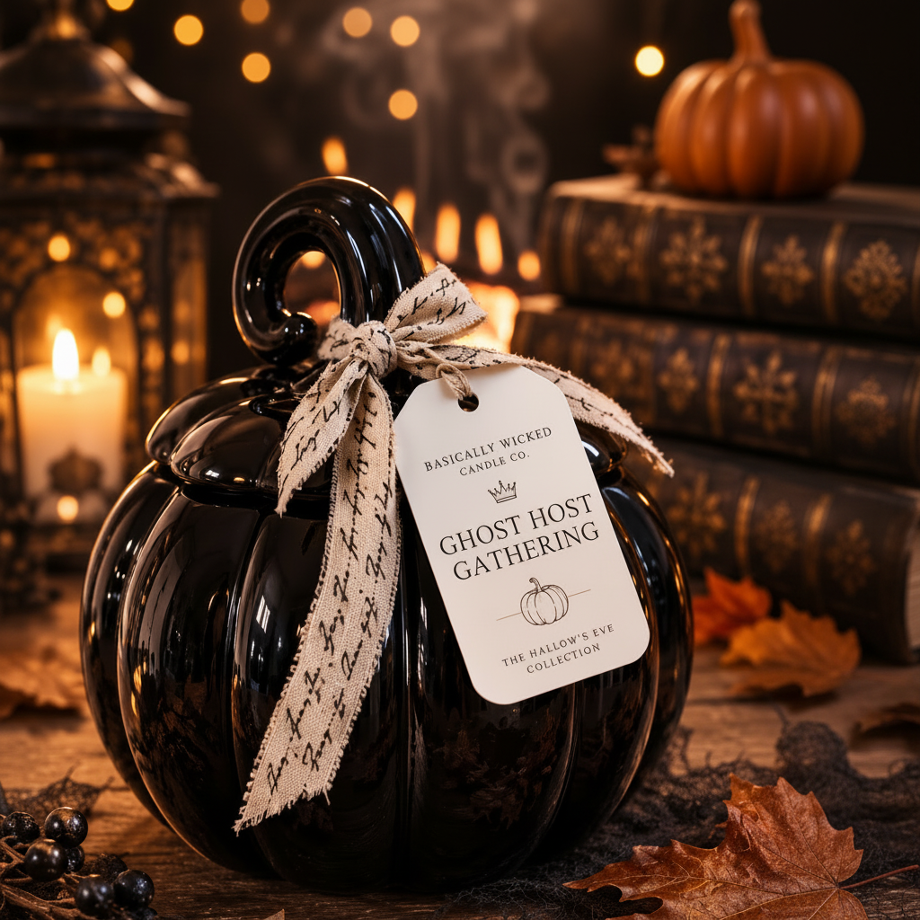 Ghost Host Gathering Pumpkin