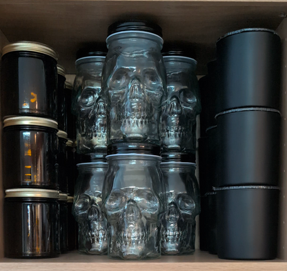 Skull Jar Candle