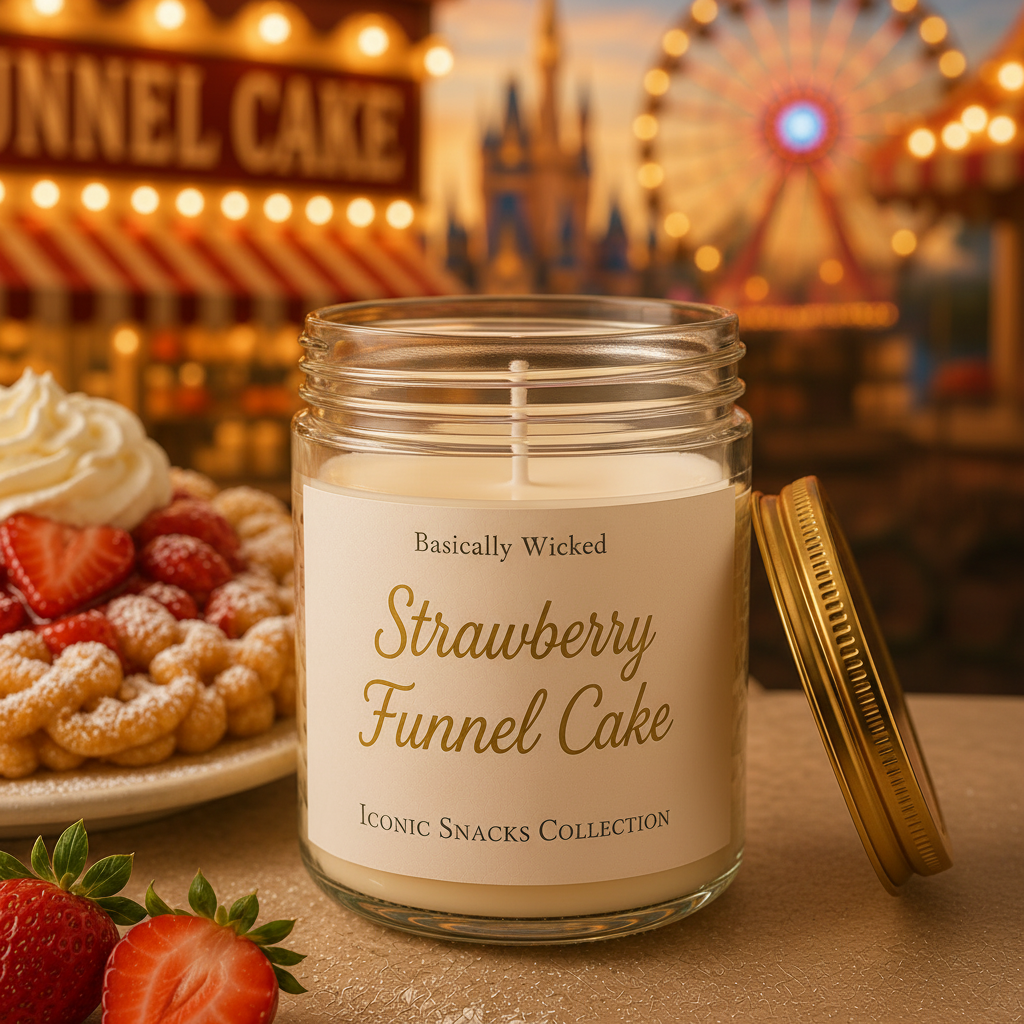 Strawberry Funnel Cake Detail